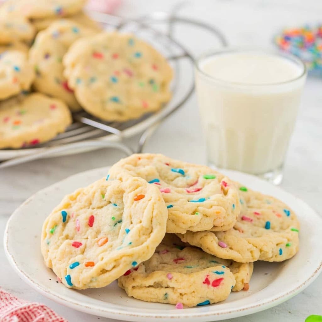 Easy Funfetti Cookies Recipe from Cake Mix