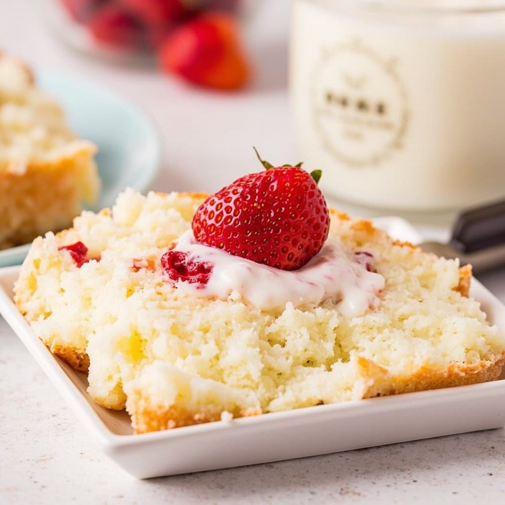 Strawberry Angel Food Cake Recipe: Light & Easy