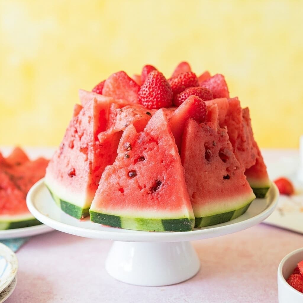Watermelon Cake Recipe: A Refreshing No-Bake Dessert