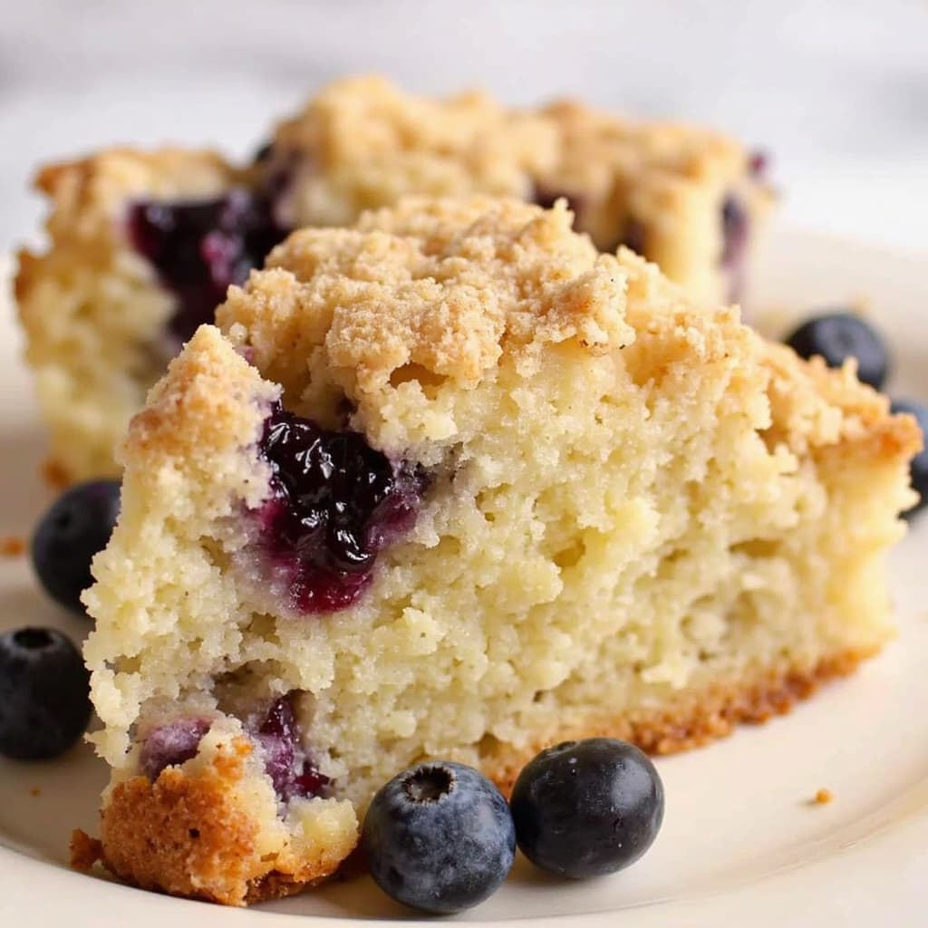 Blueberry Coffee Cake Recipe with Sour Cream