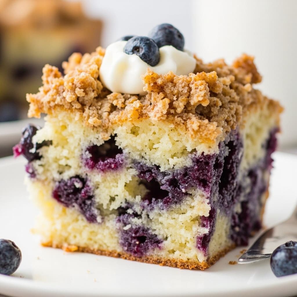 Easy Blueberry Crumb Cake Recipe with Streusel Topping