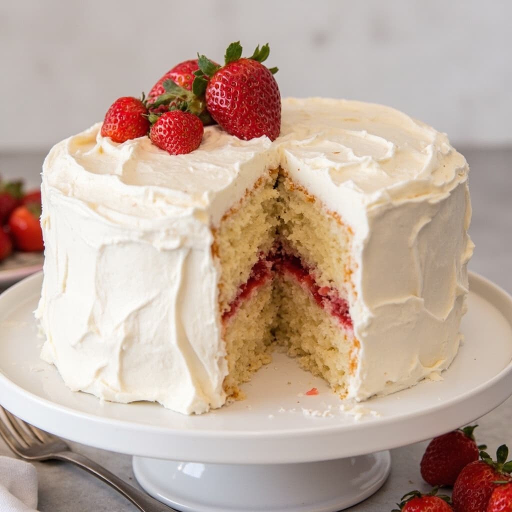 Perfect Cake with Strawberry Filling Recipe Guide