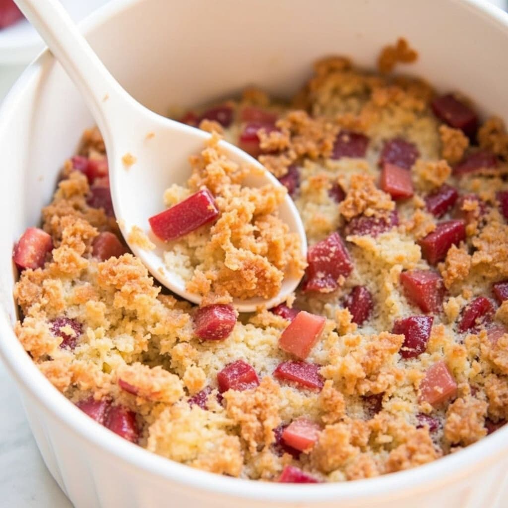 Easy Rhubarb Dump Cake Recipe | 5-Ingredient Dessert