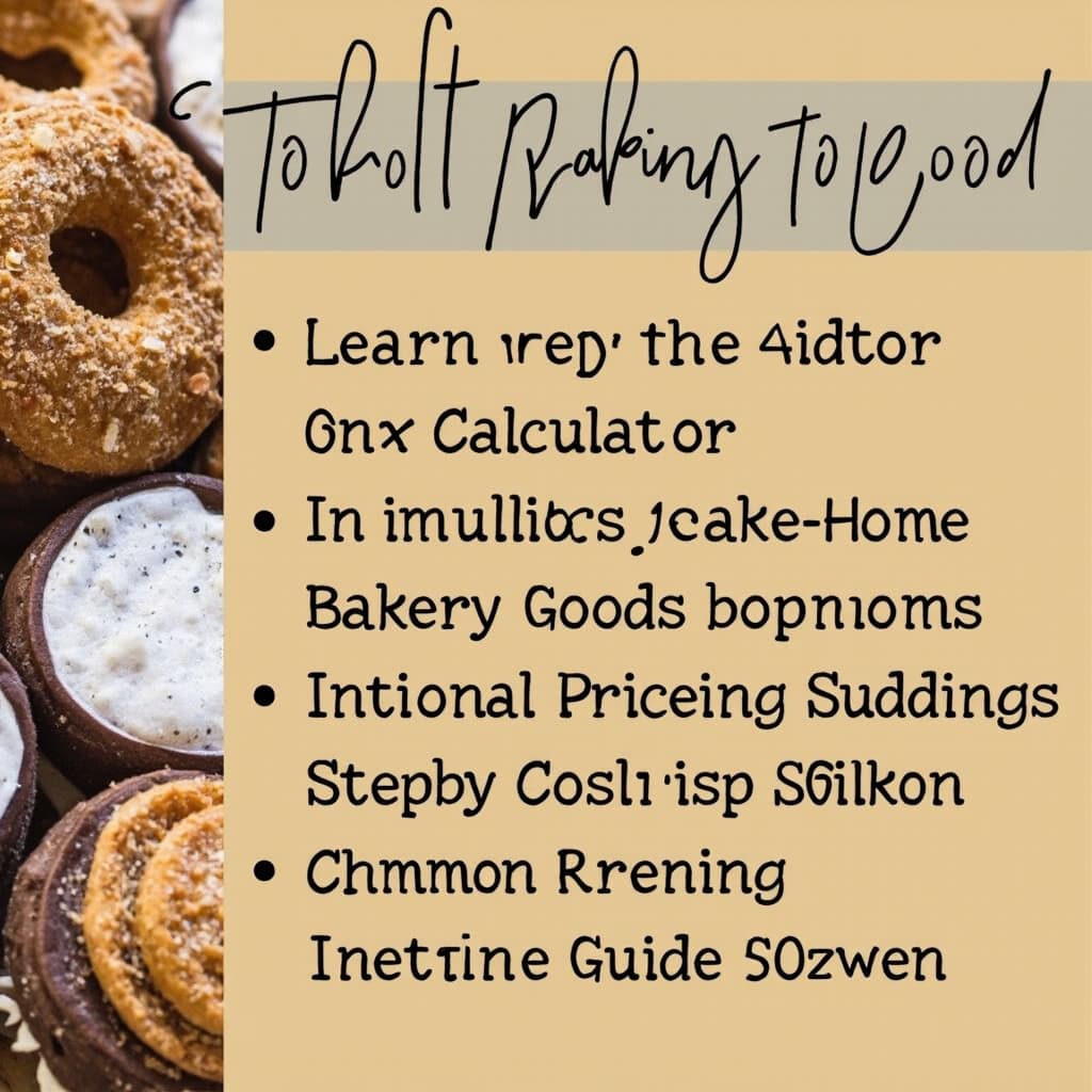 Baking Ingredient Cost Calculator: How to Accurately Price Your Recipes